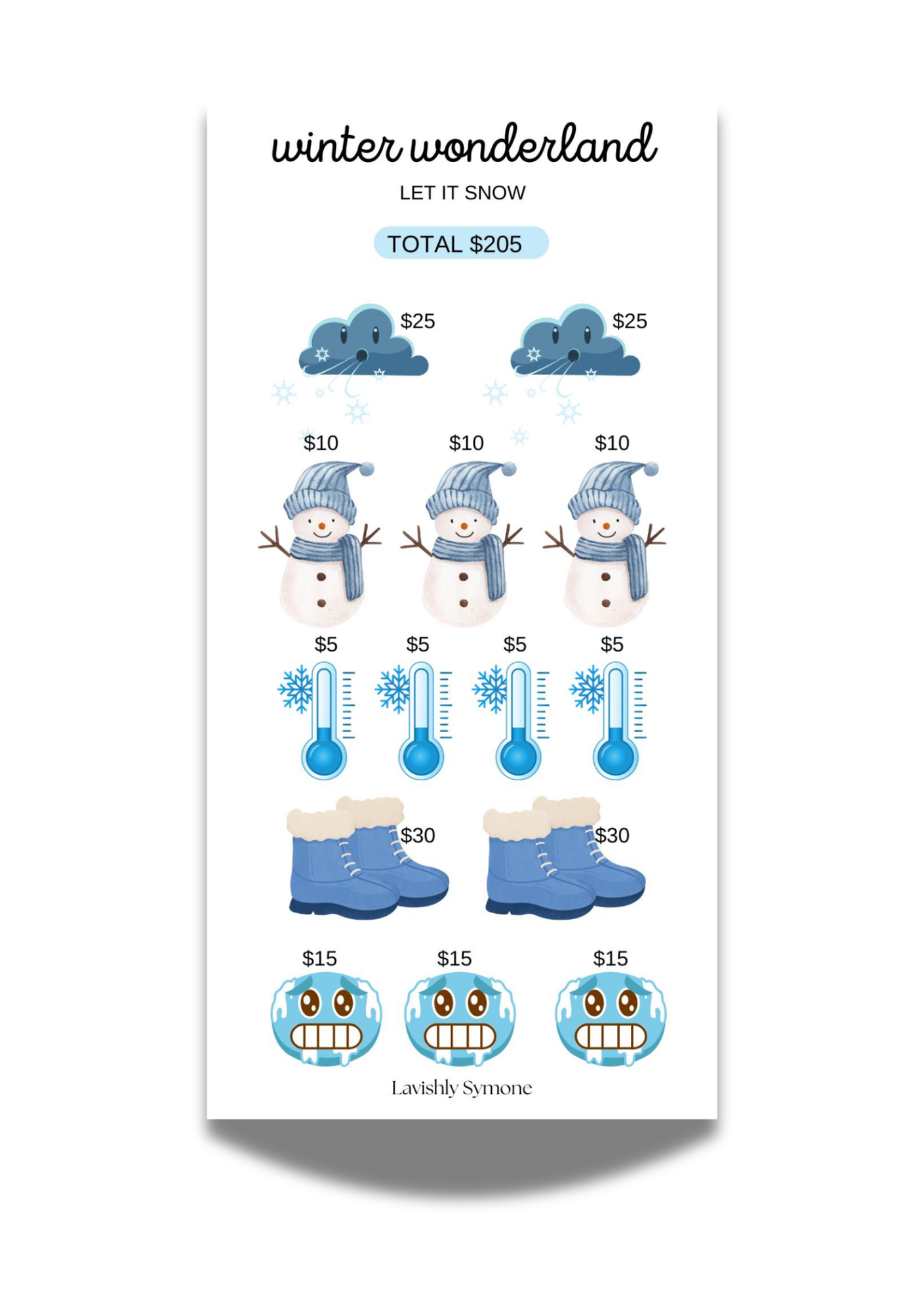 Winter Wonderland: Let it Snow | Saving Challenge