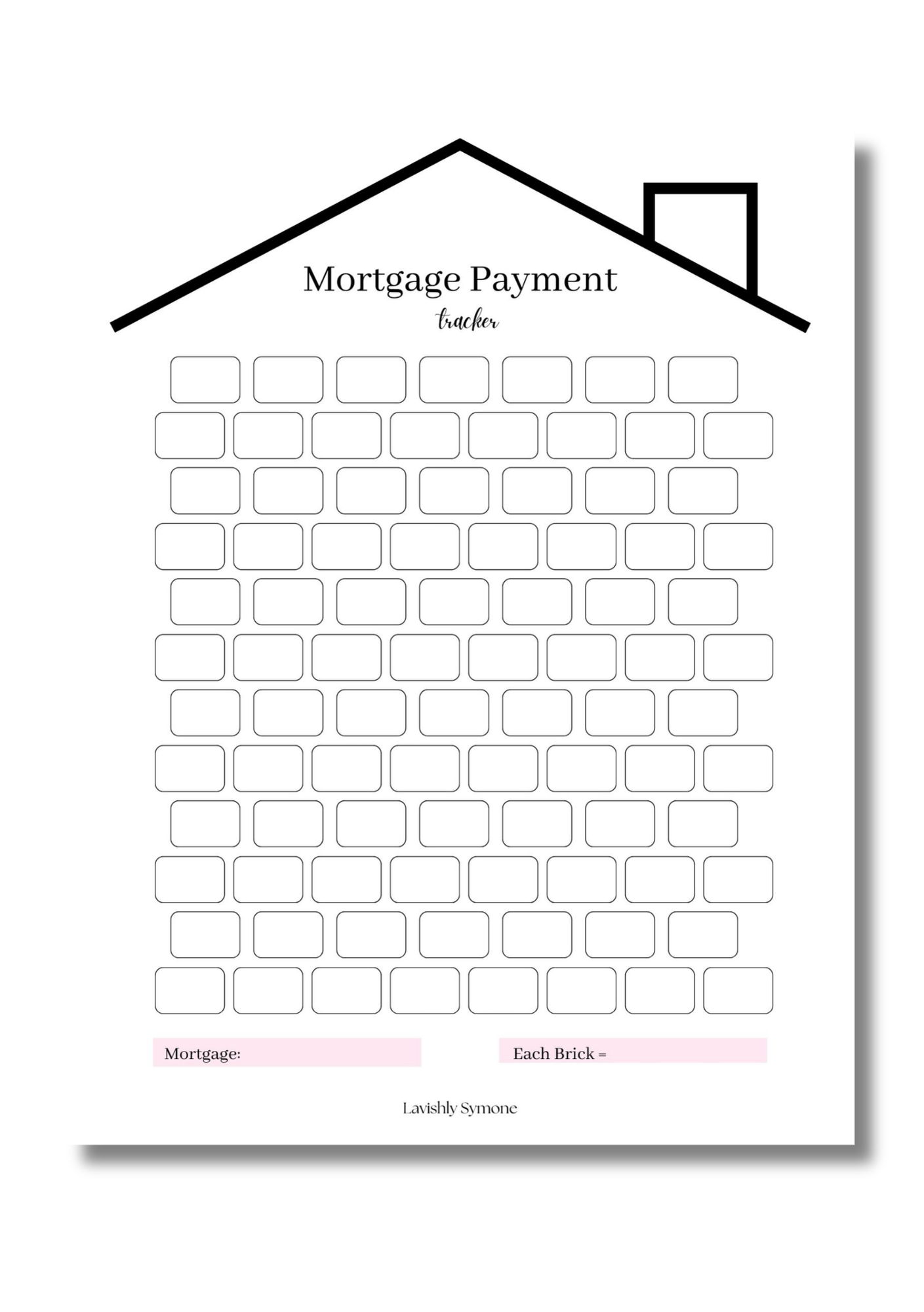 Mortgage Payment Tracker | Digital Download