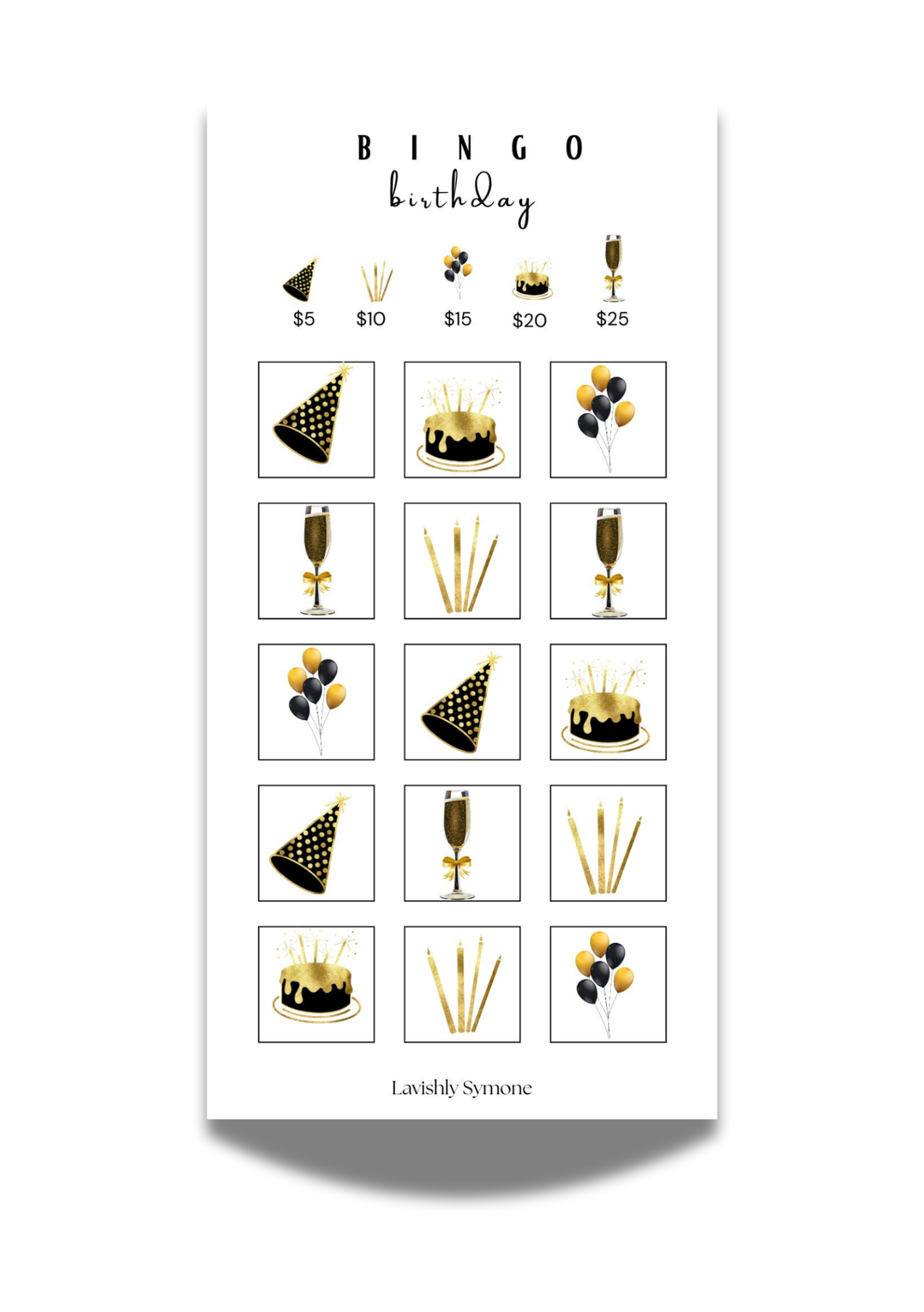 Birthday Bingo | Saving Challenge