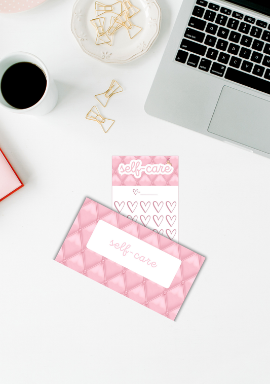 Self Care Saving Challenge With Envelope