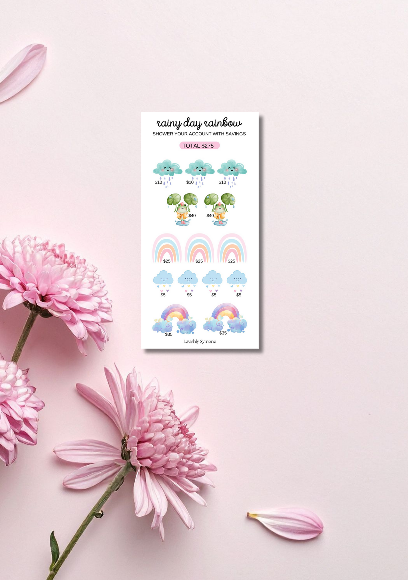 Rainy Day & Rainbows| Saving Challenge