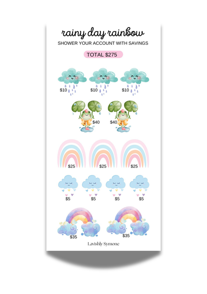 Rainy Day & Rainbows| Saving Challenge