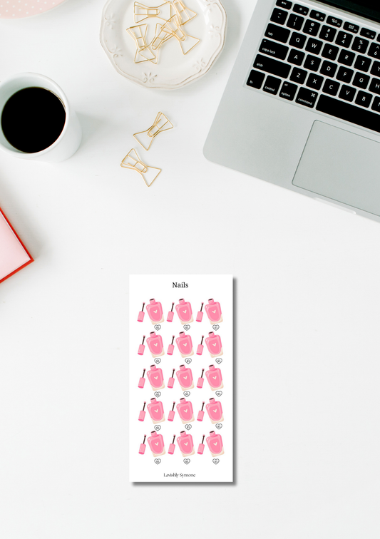 Nails Saving Challenge | Beauty Budget Savings Tracker | Printable Cash Envelope Challenge