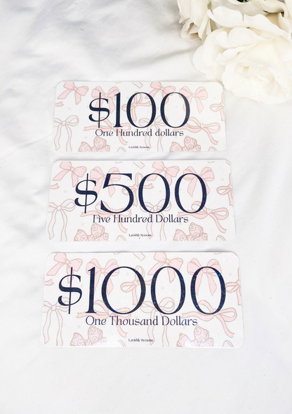 Budget Girl Placeholders | Flower Bow Theme (pk.3)