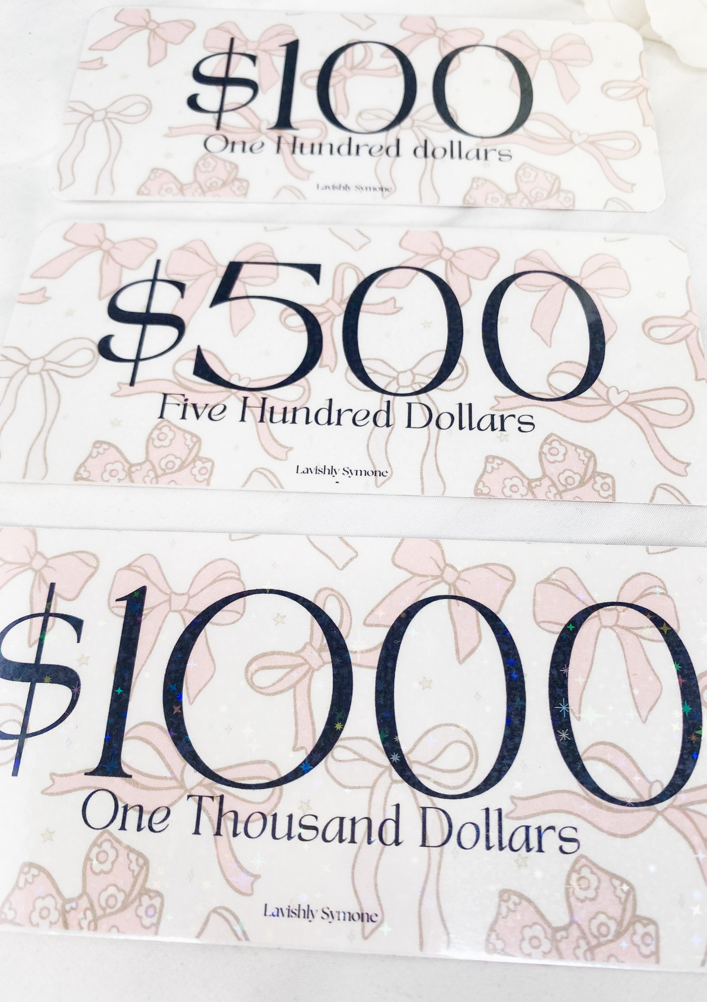 Budget Girl Placeholders | Flower Bow Theme (pk.3)