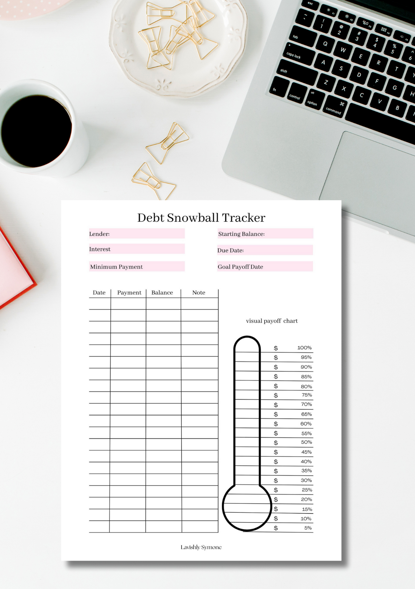 Debt  Snowball Tracker | Digital Download