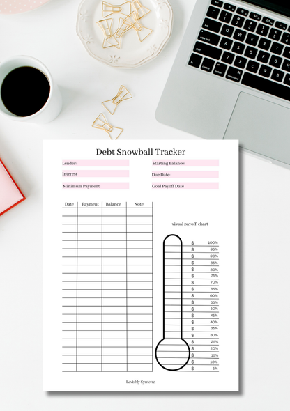 Debt  Snowball Tracker | Digital Download