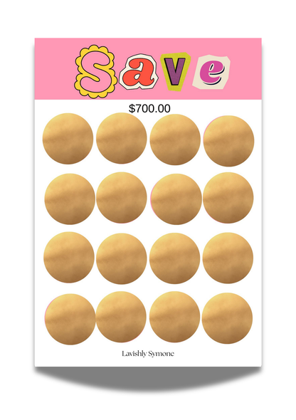 Mystery Scratch off Saving Challenge