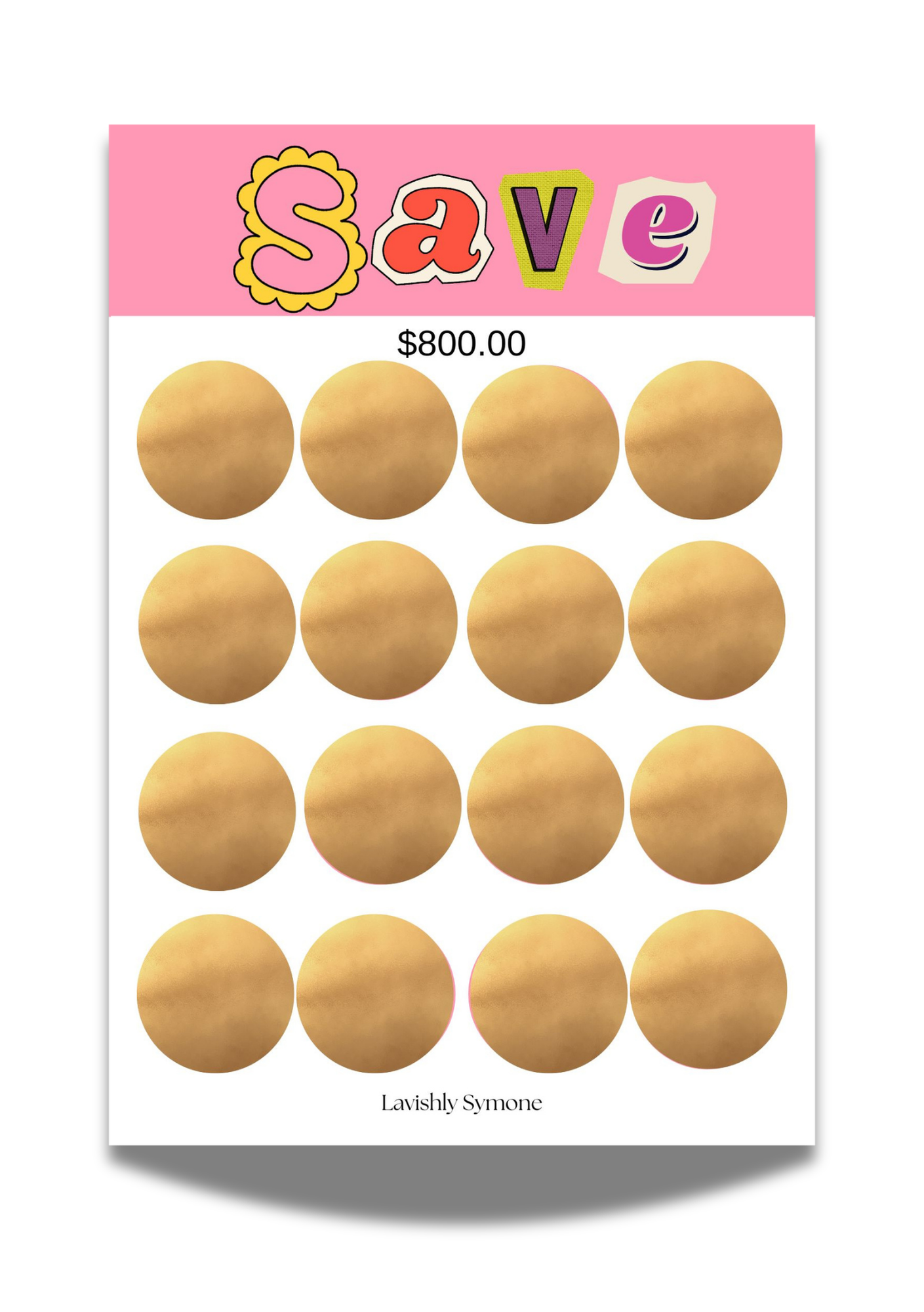 Mystery Scratch off Saving Challenge