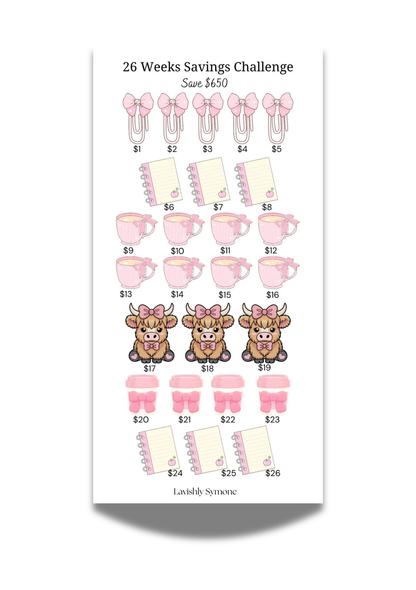 26 Weeks | Saving Challenge