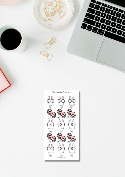 Glasses & Contact Lens Fund | Vision Care Savings Challenge | Printable Sinking Fund