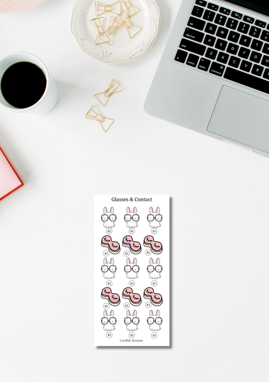 Glasses & Contact Lens Fund | Vision Care Savings Challenge | Printable Sinking Fund