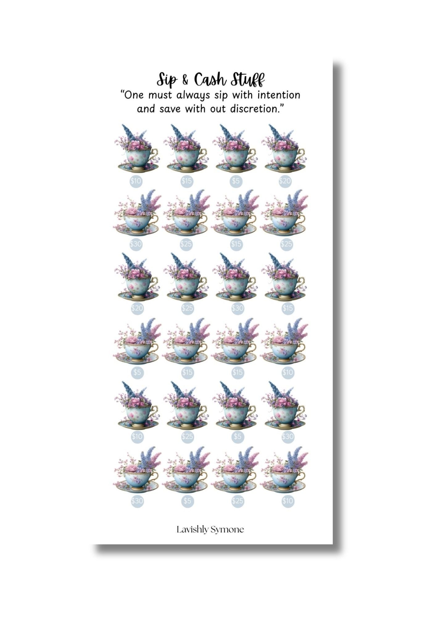 Sip & Cash Stuff | Saving Challenge