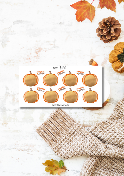 Save $150 | Pumpkin Season Scratch-Off Saving Challenge