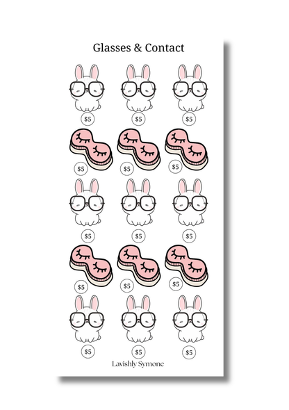 Glasses & Contact Lens Fund | Vision Care Savings Challenge | Printable Sinking Fund