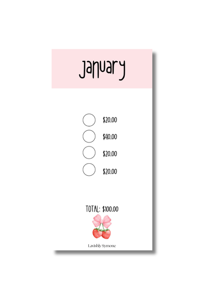 12 Months of Savings – Monthly Saving Challenge