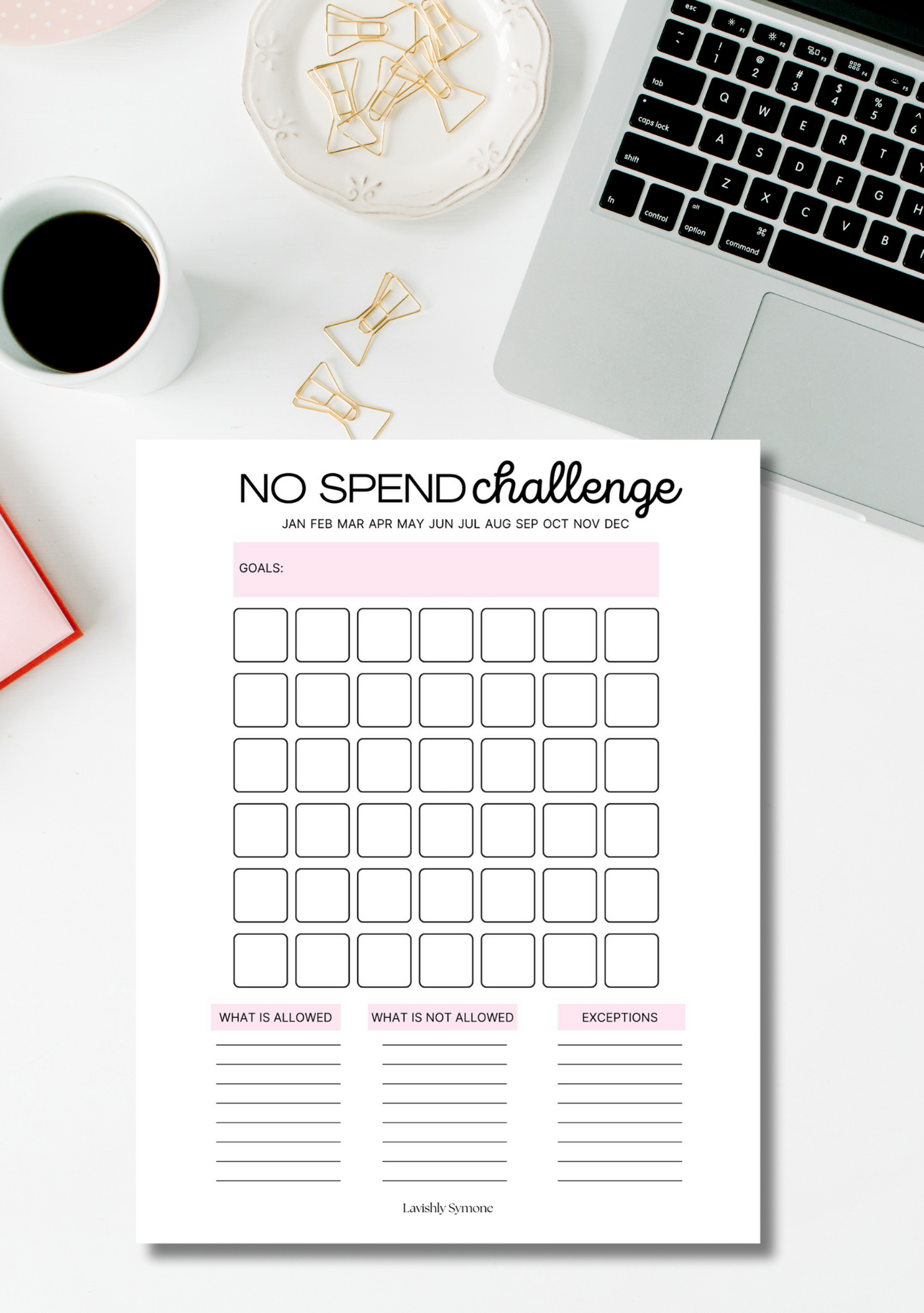 No Spend Tracker | Digital Download