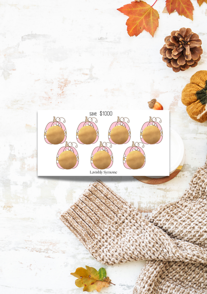 Save $1000 | Daisy Autumn Scratch off Saving Challenge